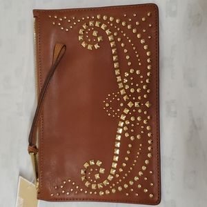 Michael Kors Rhea wristlet in Luggage